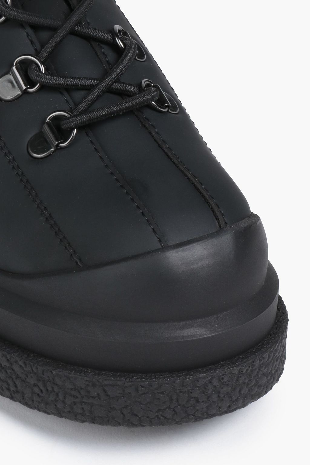 STUART WEITZMAN Rockie Combat Boots aus beschichtetem Webstoff