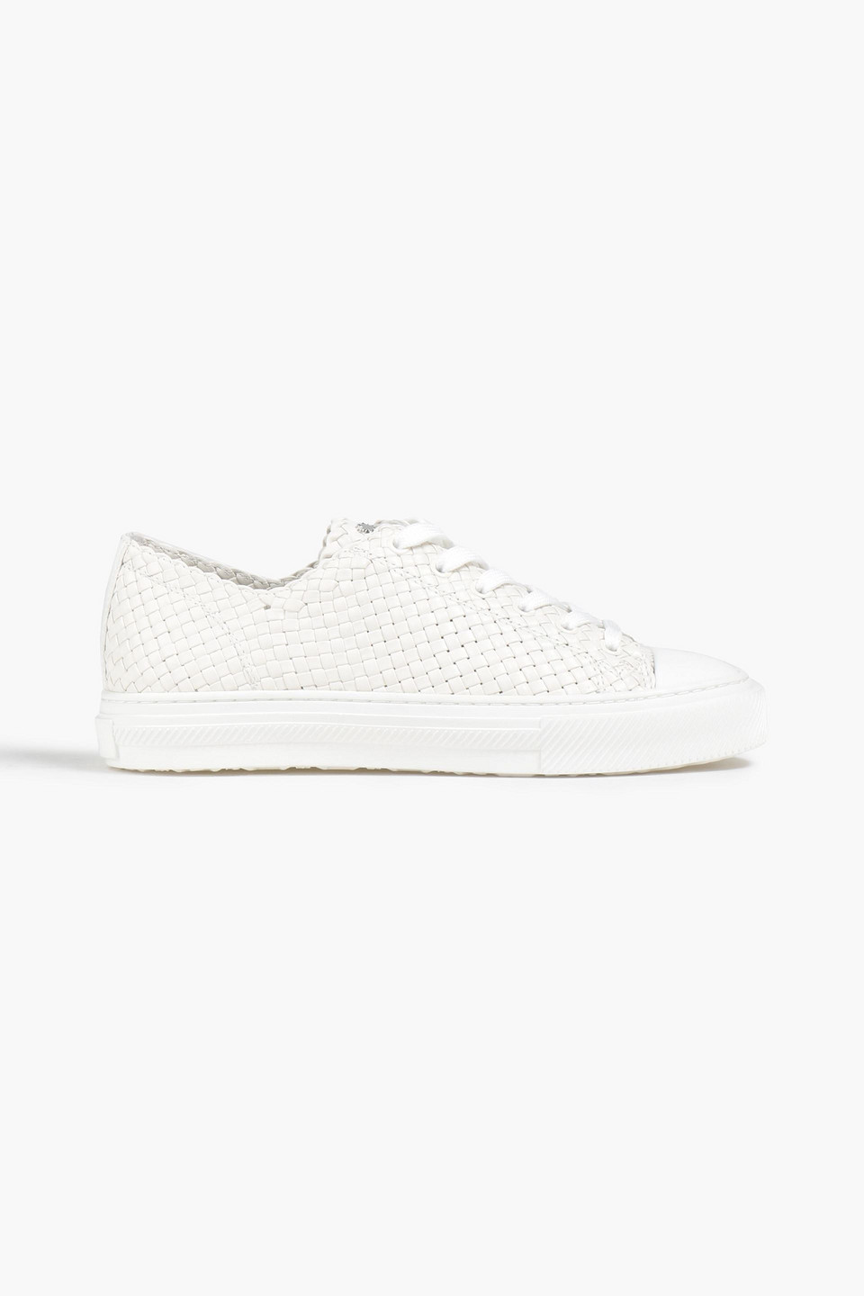 Stuart Weitzman - Wova woven leather sneakers - White