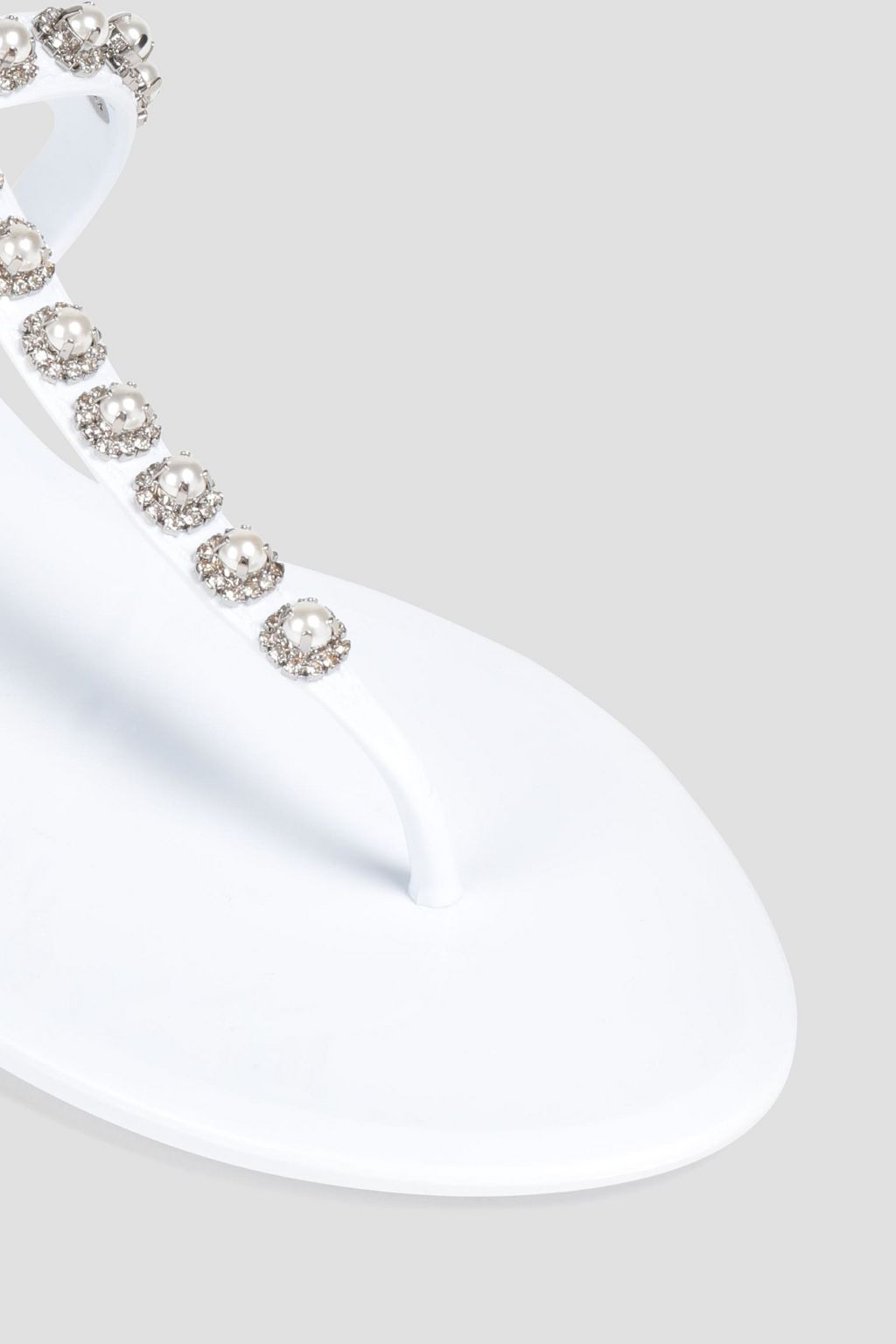 STUART WEITZMAN صندل «غولدي» من مادة PVC مزين بزخارف ومزود بحزام كاحل