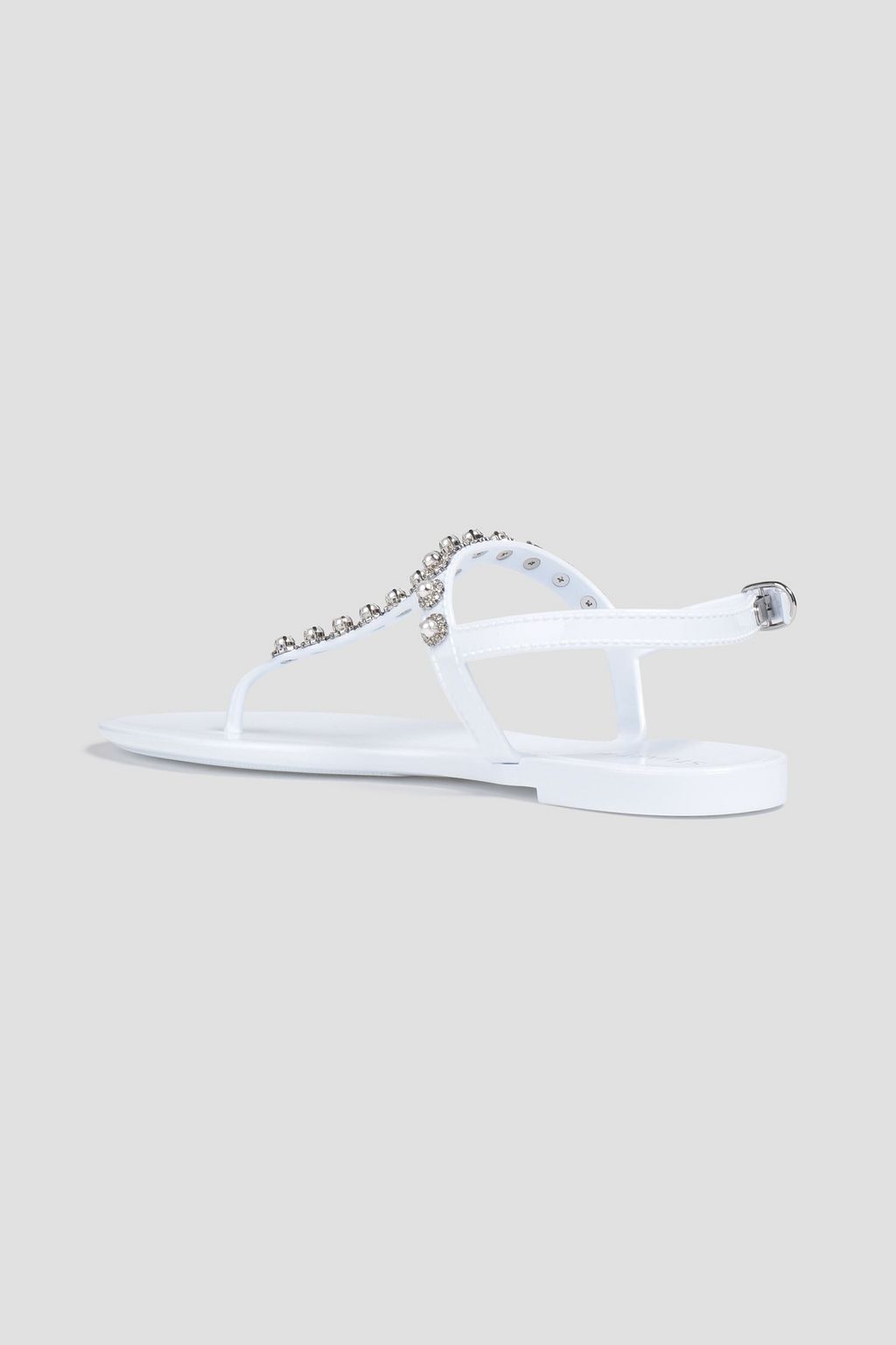 STUART WEITZMAN صندل «غولدي» من مادة PVC مزين بزخارف ومزود بحزام كاحل