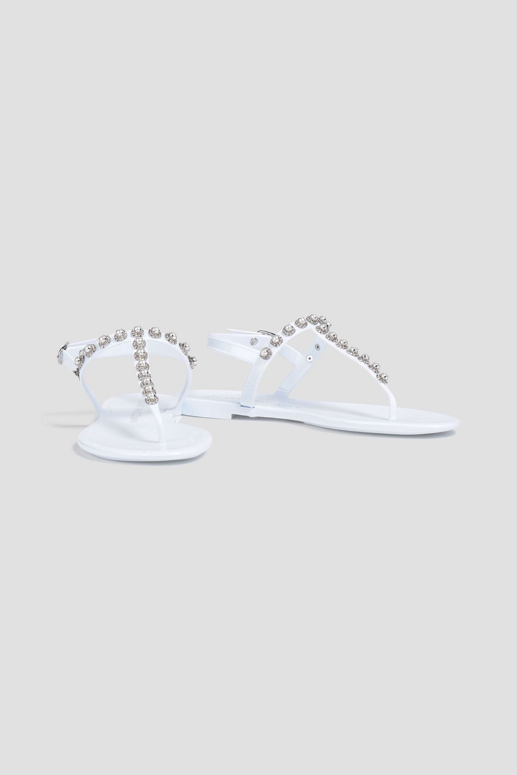STUART WEITZMAN صندل «غولدي» من مادة PVC مزين بزخارف ومزود بحزام كاحل