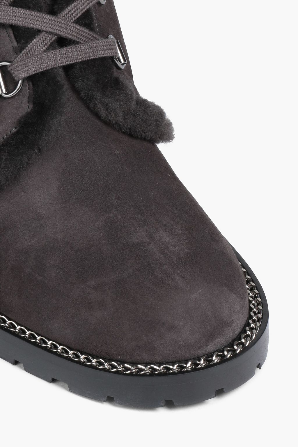 STUART WEITZMAN Kolbie shearling-lined suede ankle boots