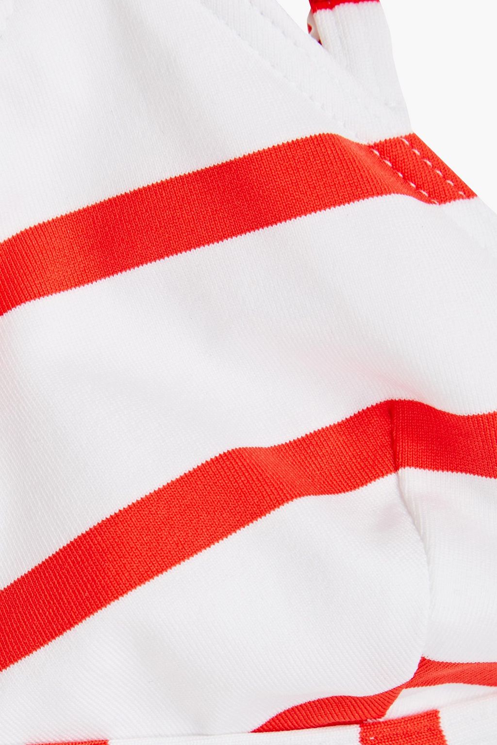 SOLID & STRIPED توب بكيني مثلث الشكل بتصميم مخطط