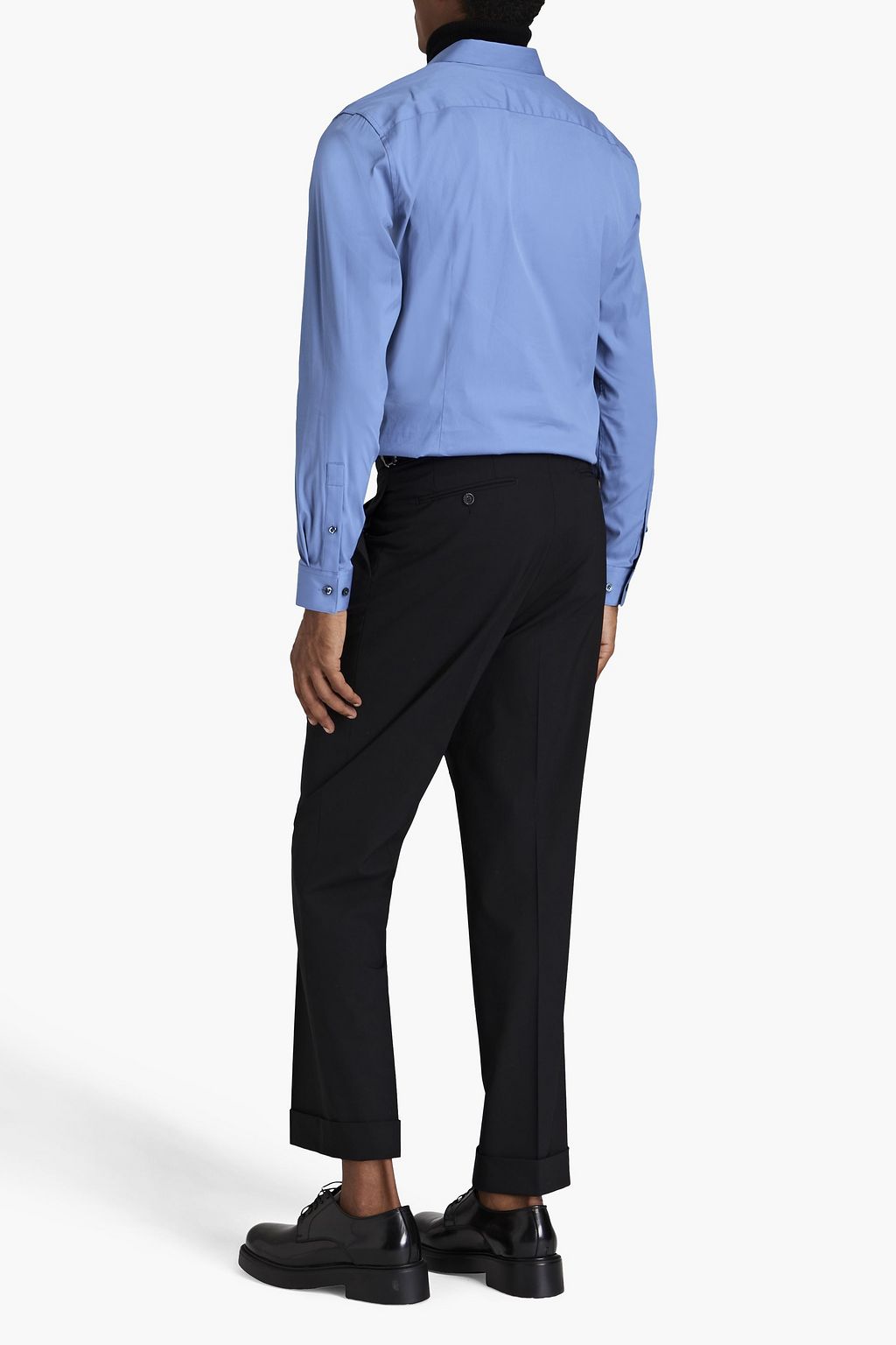 THEORY Sylvain cotton-blend poplin shirt