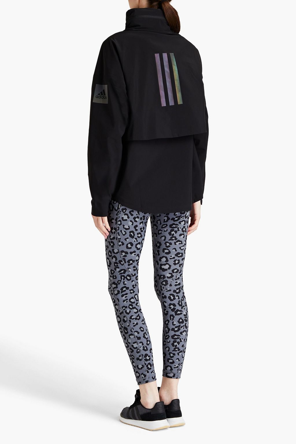 ADIDAS Printed shell hooded jacket