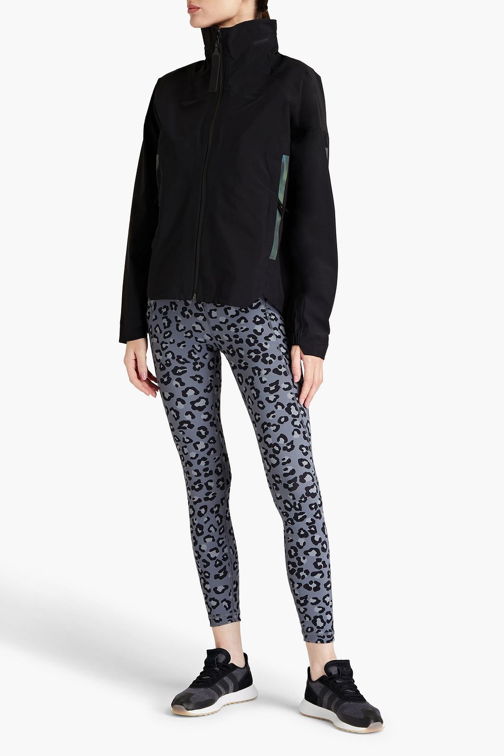 ADIDAS Printed shell hooded jacket
