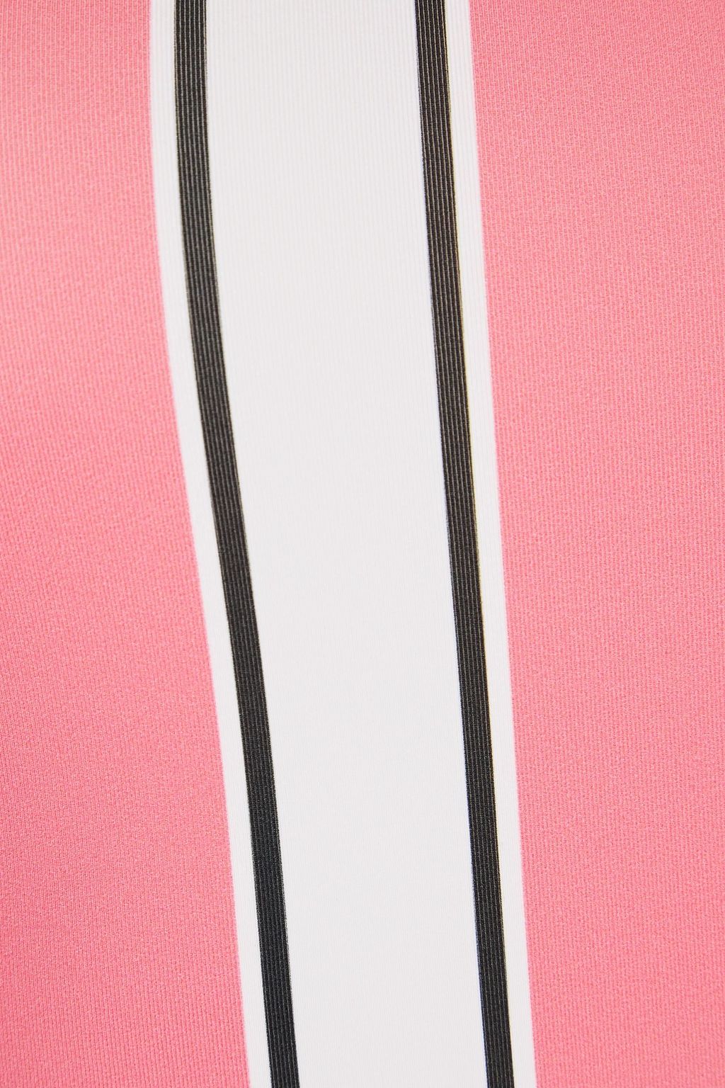 SOLID & STRIPED لباس سباحة بكتف واحد بتصميم مخطط مزين بفتحات