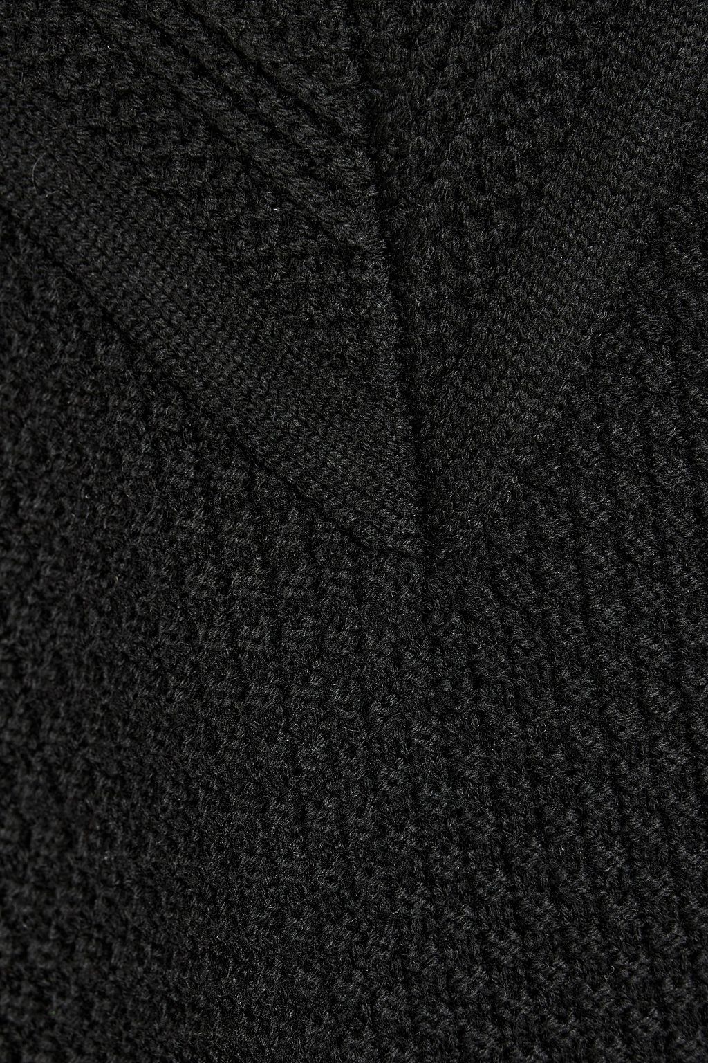 JETSET Jacquard-knit wool half-zip sweater