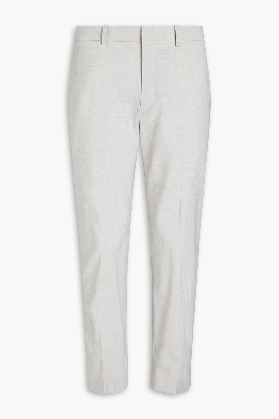 Theory Slub Woven Chinos In Grey