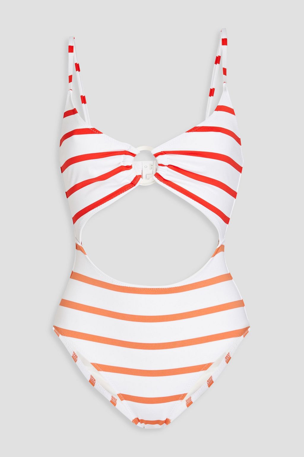 Striped cut sales out swimsuit