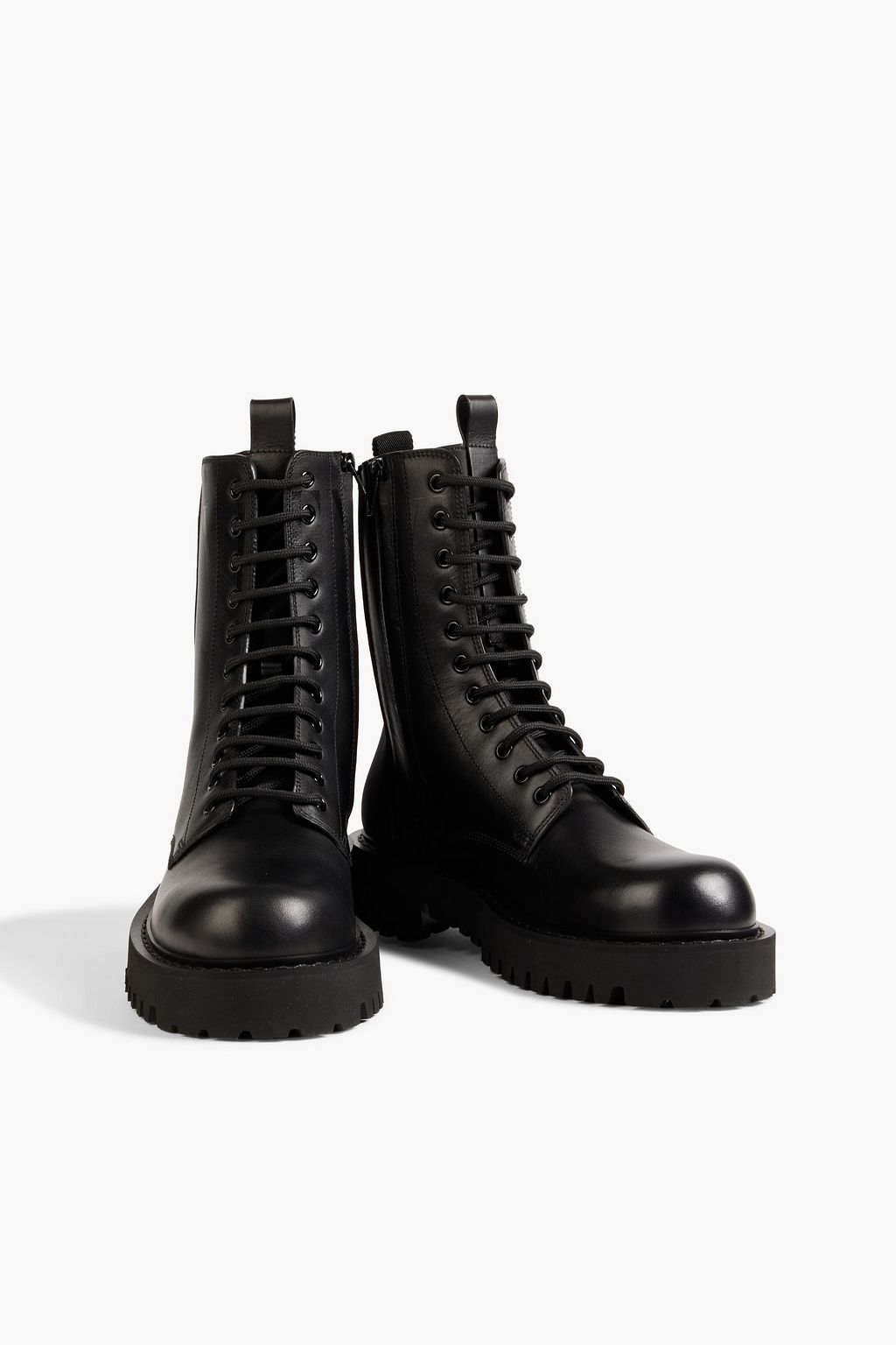 VALENTINO GARAVANI Leather combat boots