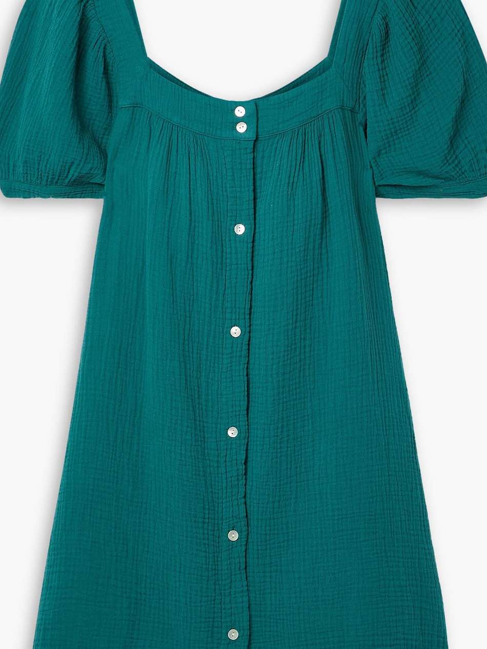 francoise cotton-seersucker mini dress