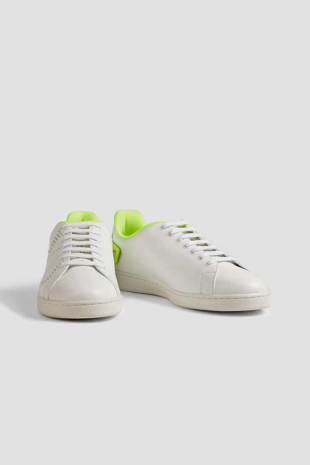 VALENTINO GARAVANI Backnet perforated leather sneakers
