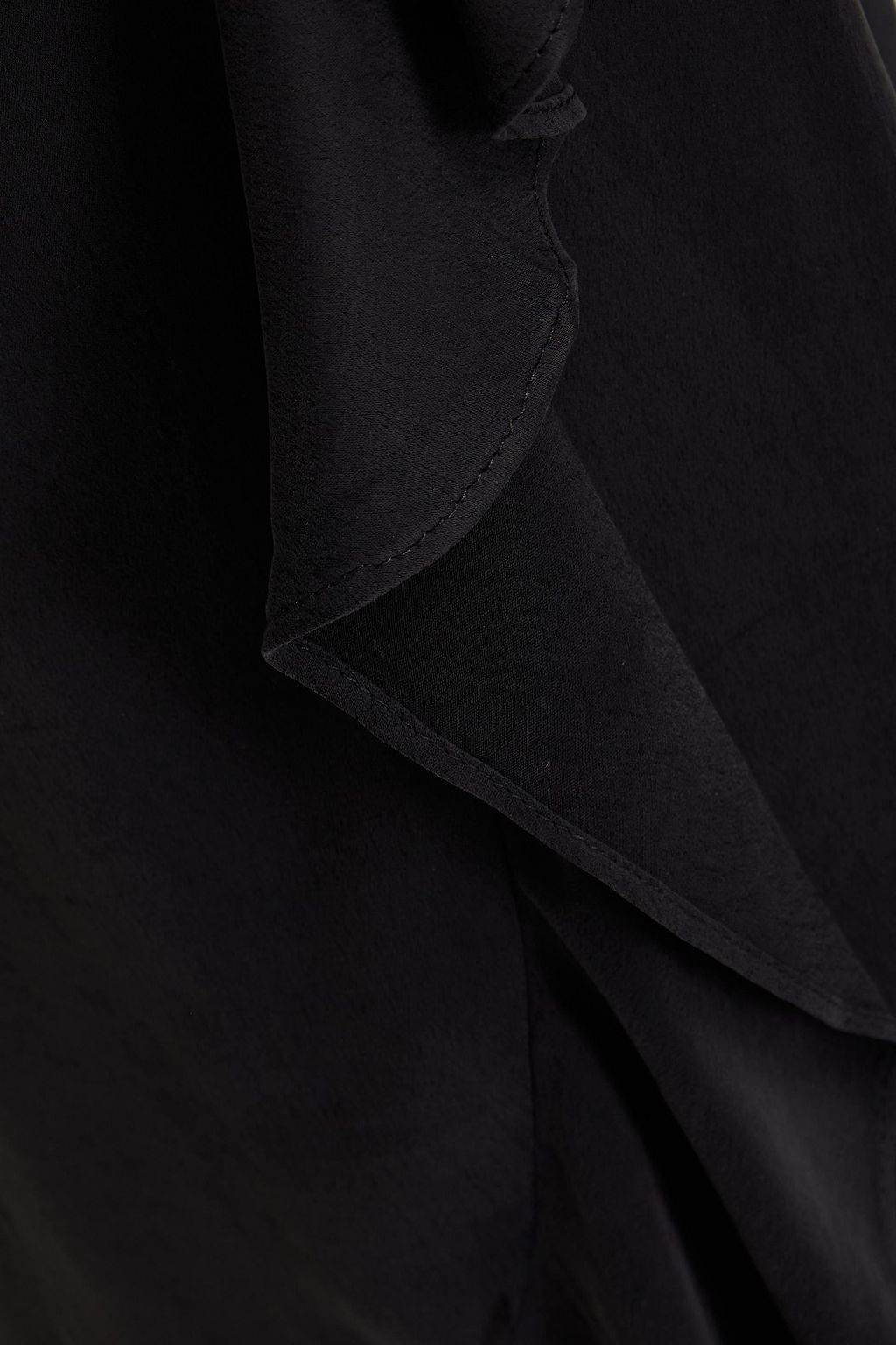 SAMSØE Φ SAMSØE Limon ruffled crepe midi wrap dress