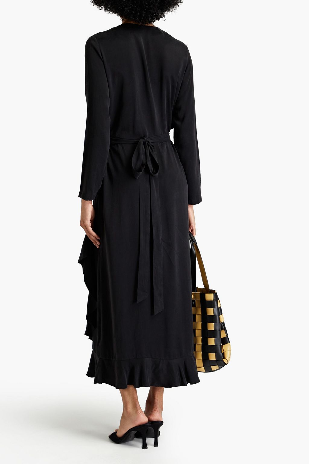 SAMSØE Φ SAMSØE Limon ruffled crepe midi wrap dress