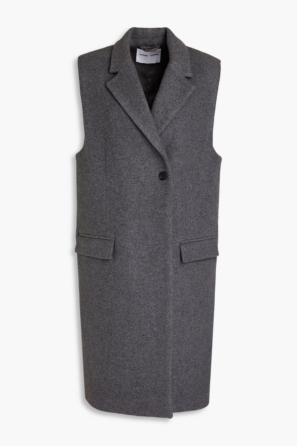 Valery mélange wool-blend felt vest