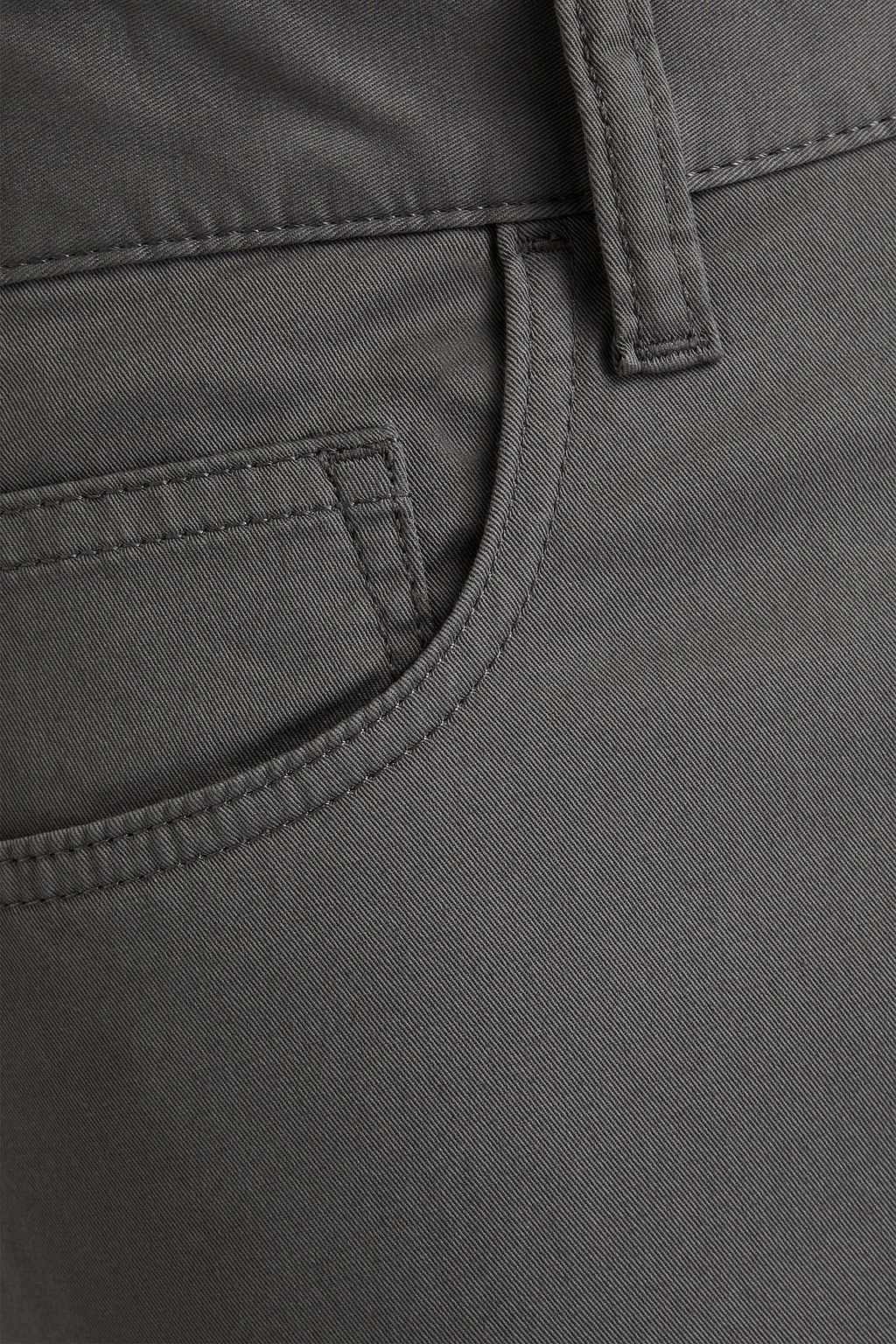 THEORY Slim-fit stretch cotton-twill pants