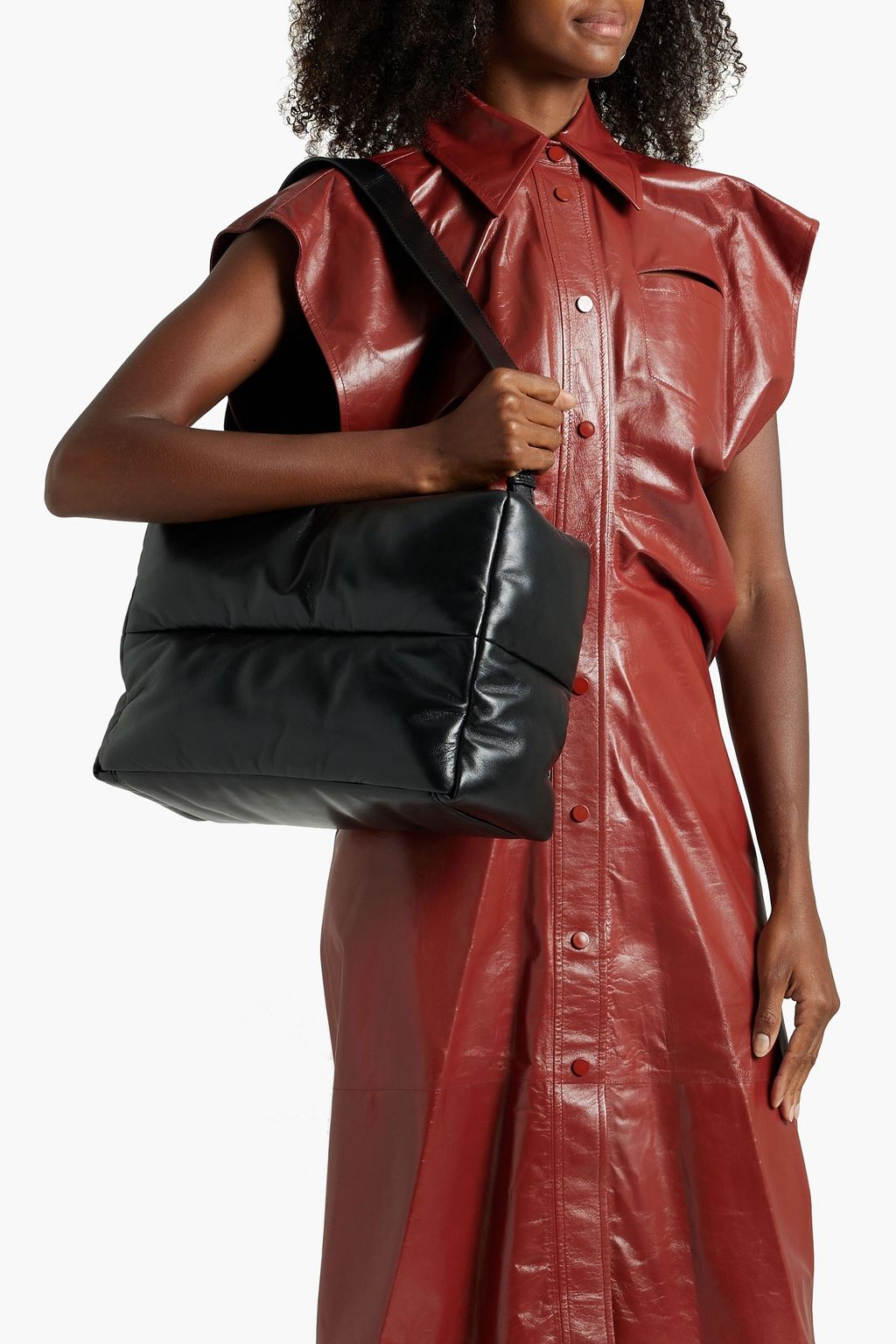 STAND STUDIO Daffy quilted leather tote