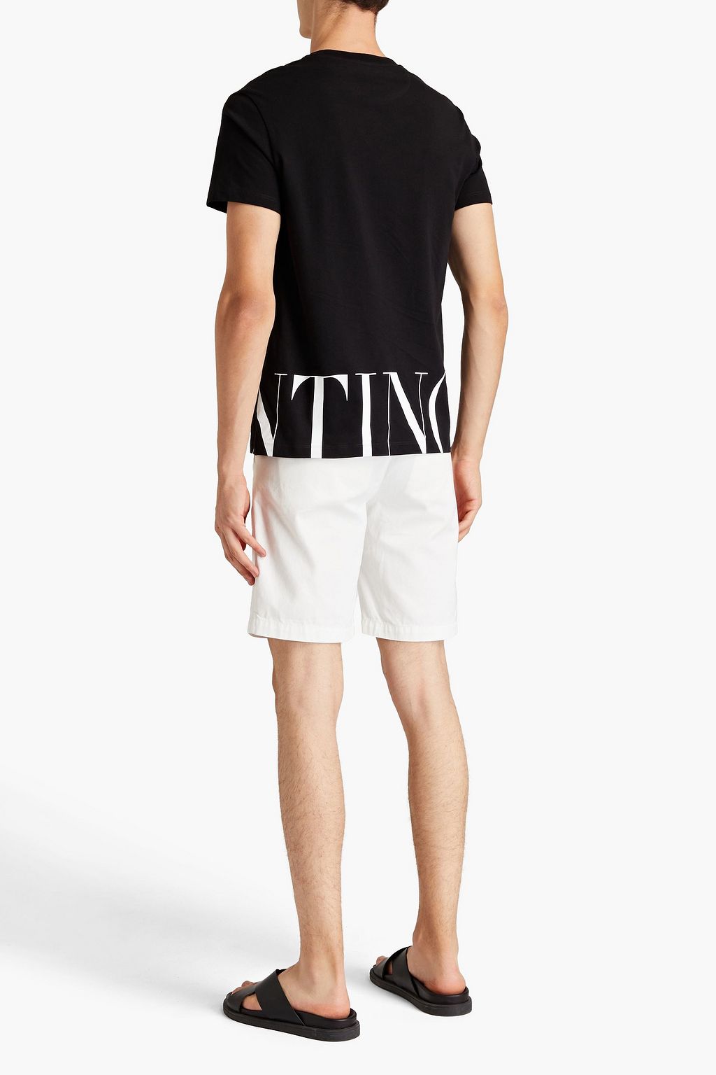 VALENTINO Printed cotton-jersey T-shirt