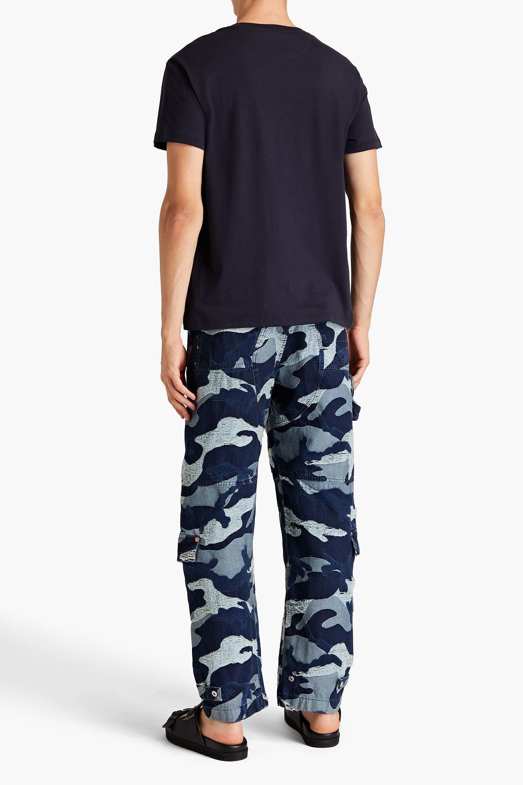 VALENTINO Printed cotton-jersey T-shirt