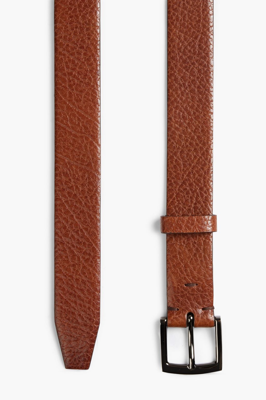 BRUNELLO CUCINELLI Pebbled-leather belt