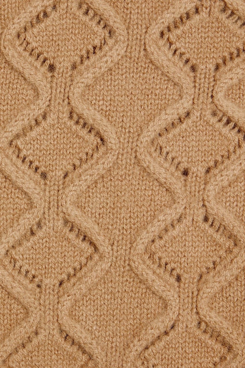 DIANE VON FURSTENBERG Dion cable-knit wool turtleneck sweater