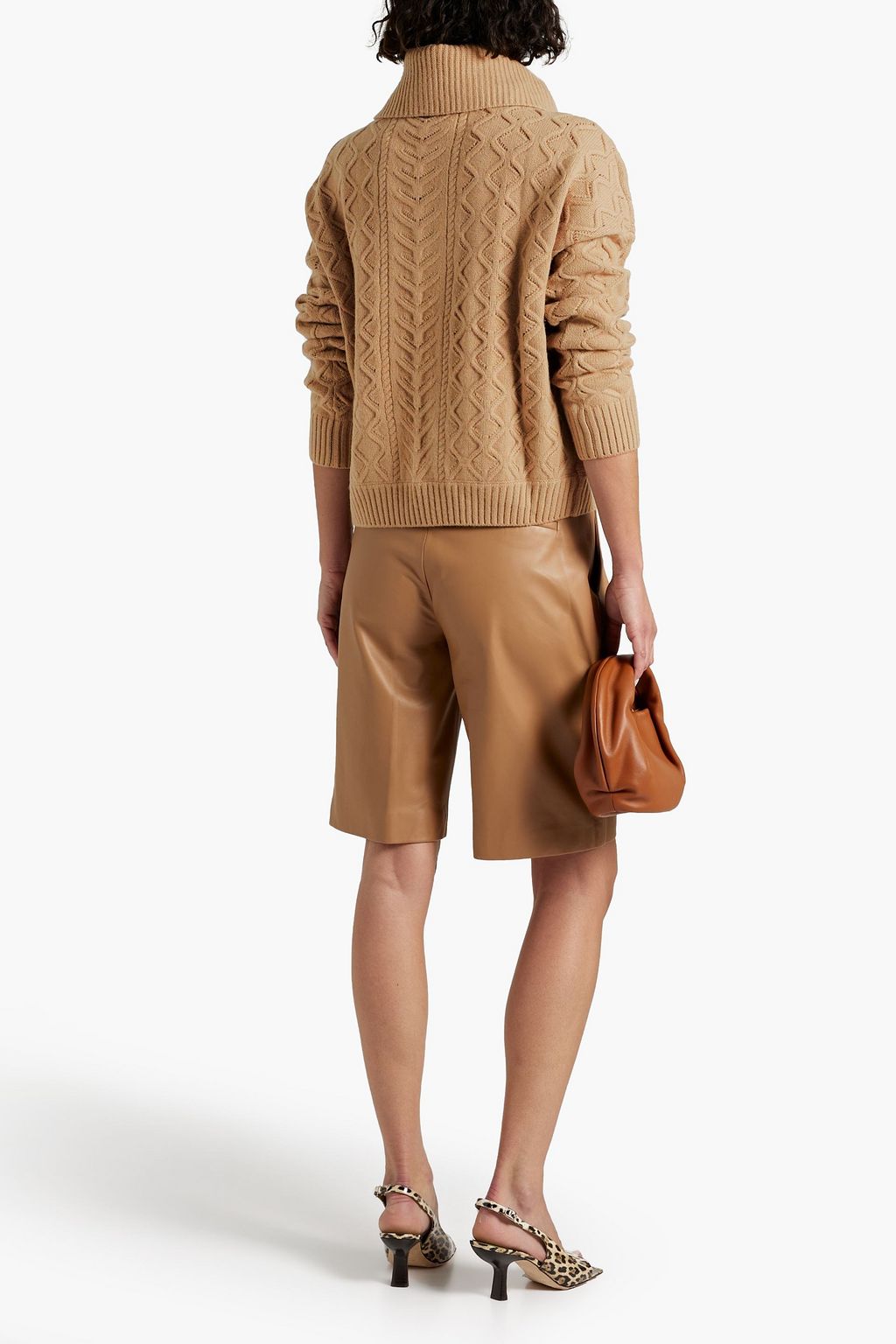 DIANE VON FURSTENBERG Dion cable-knit wool turtleneck sweater
