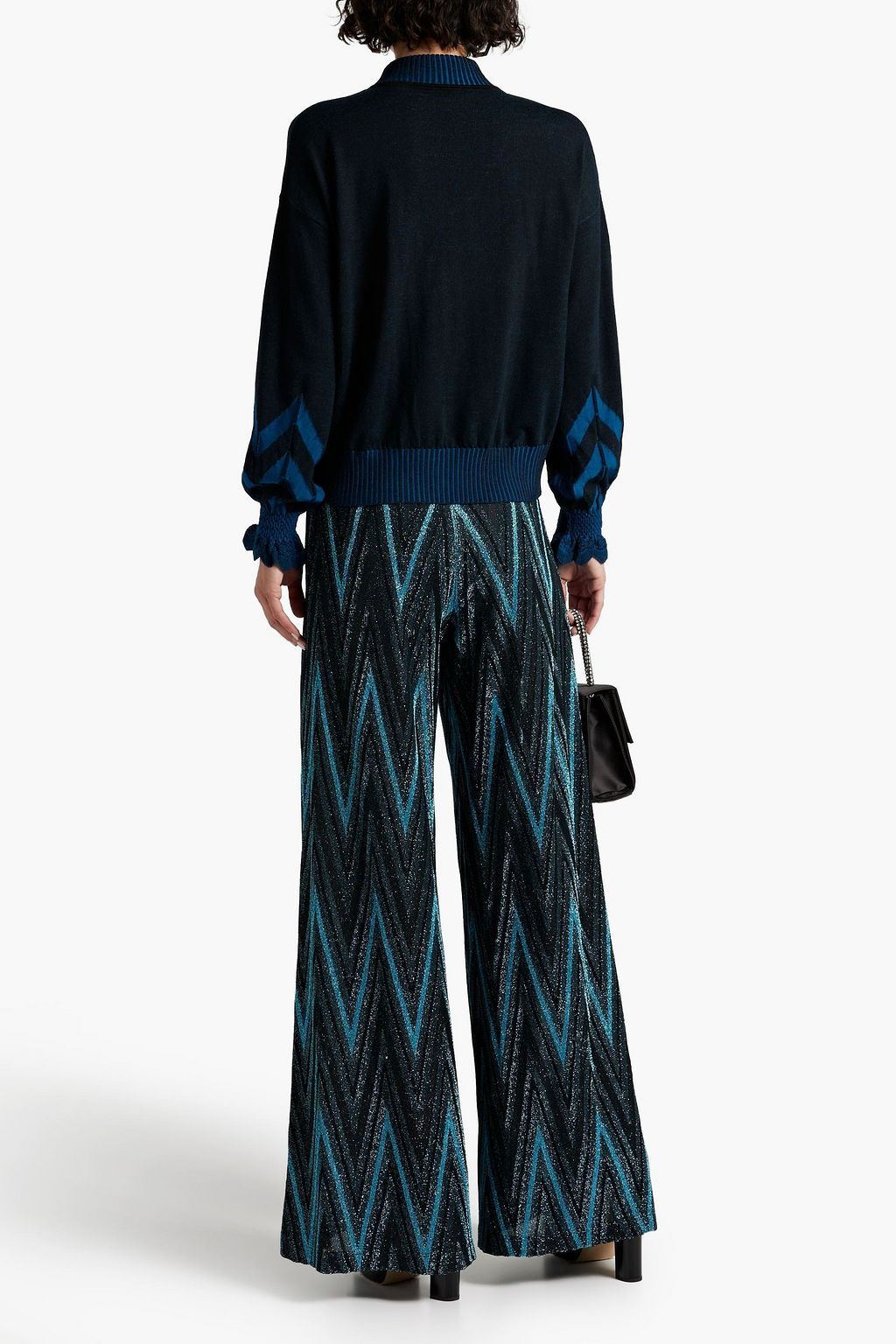 DIANE VON FURSTENBERG Becky cutout wool-jacquard sweater