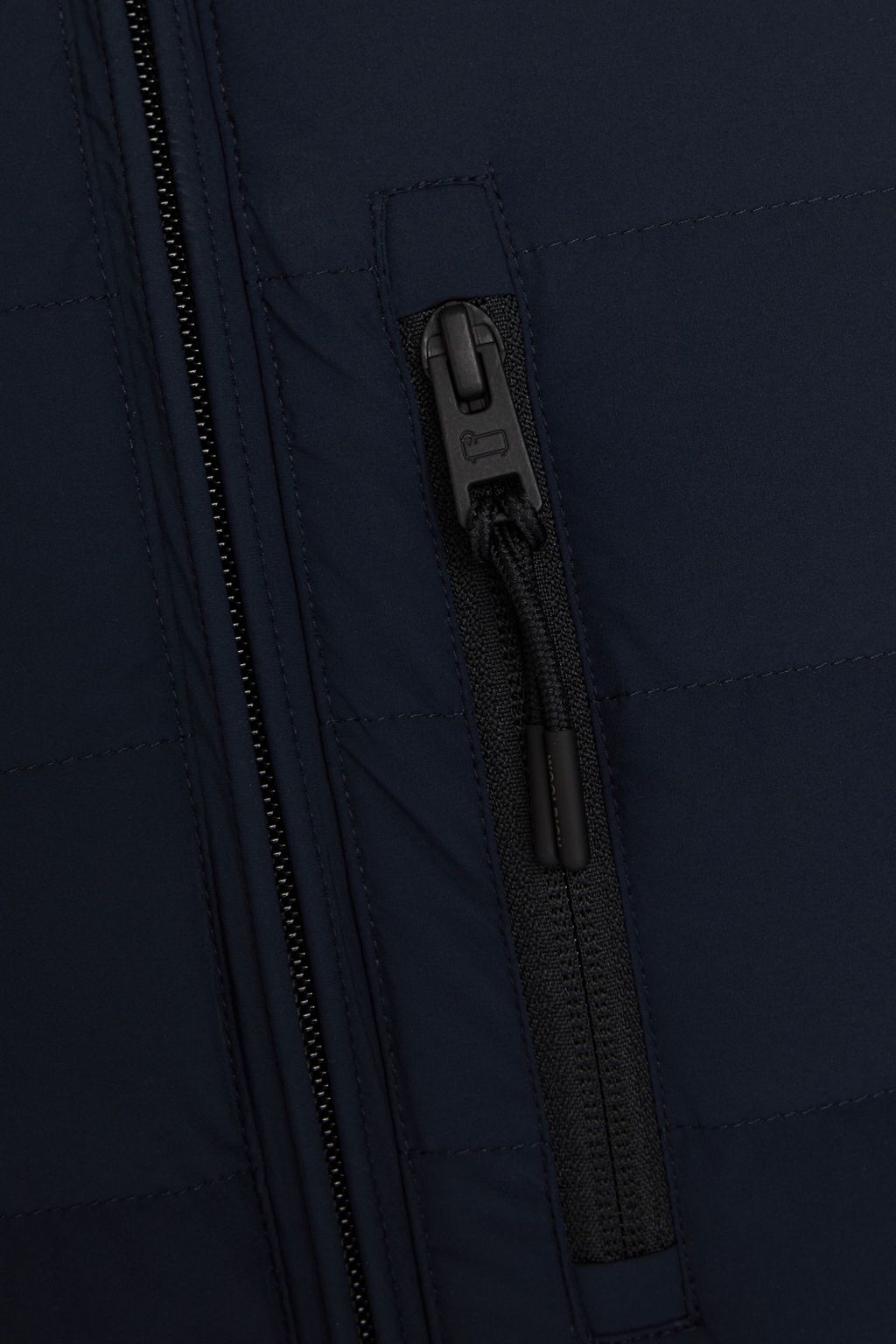 WOOLRICH Wool-paneled quilted shell hooded down jacket