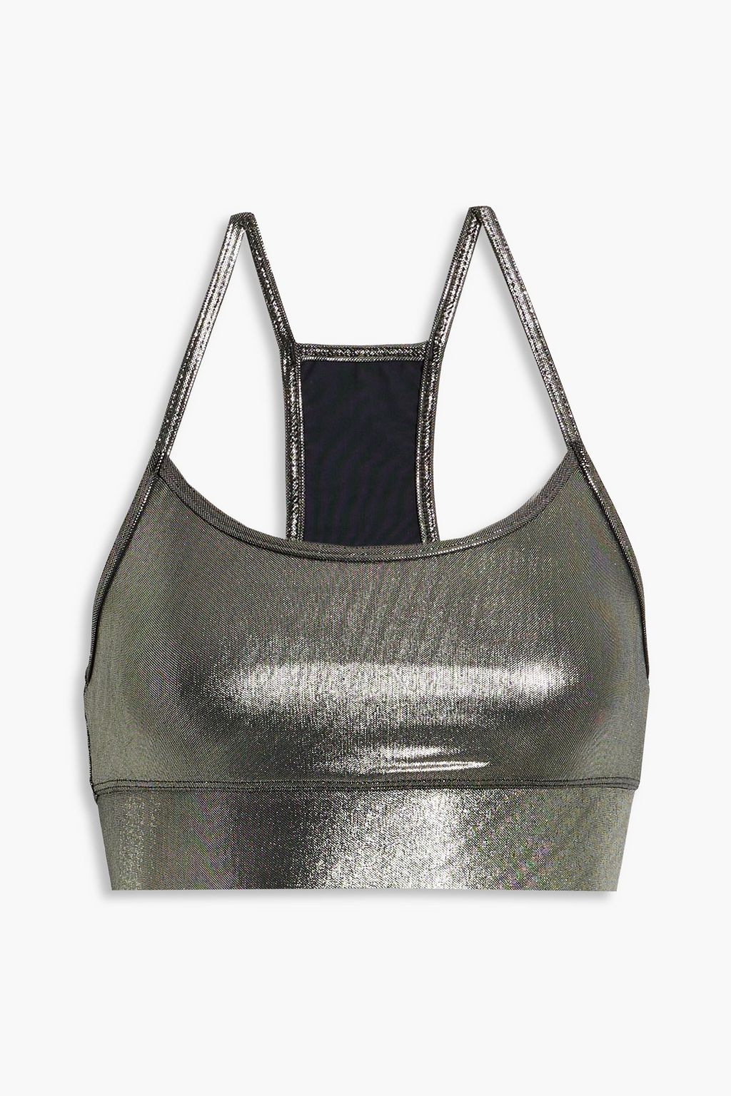 KORAL Sweeper metallic stretch sports bra