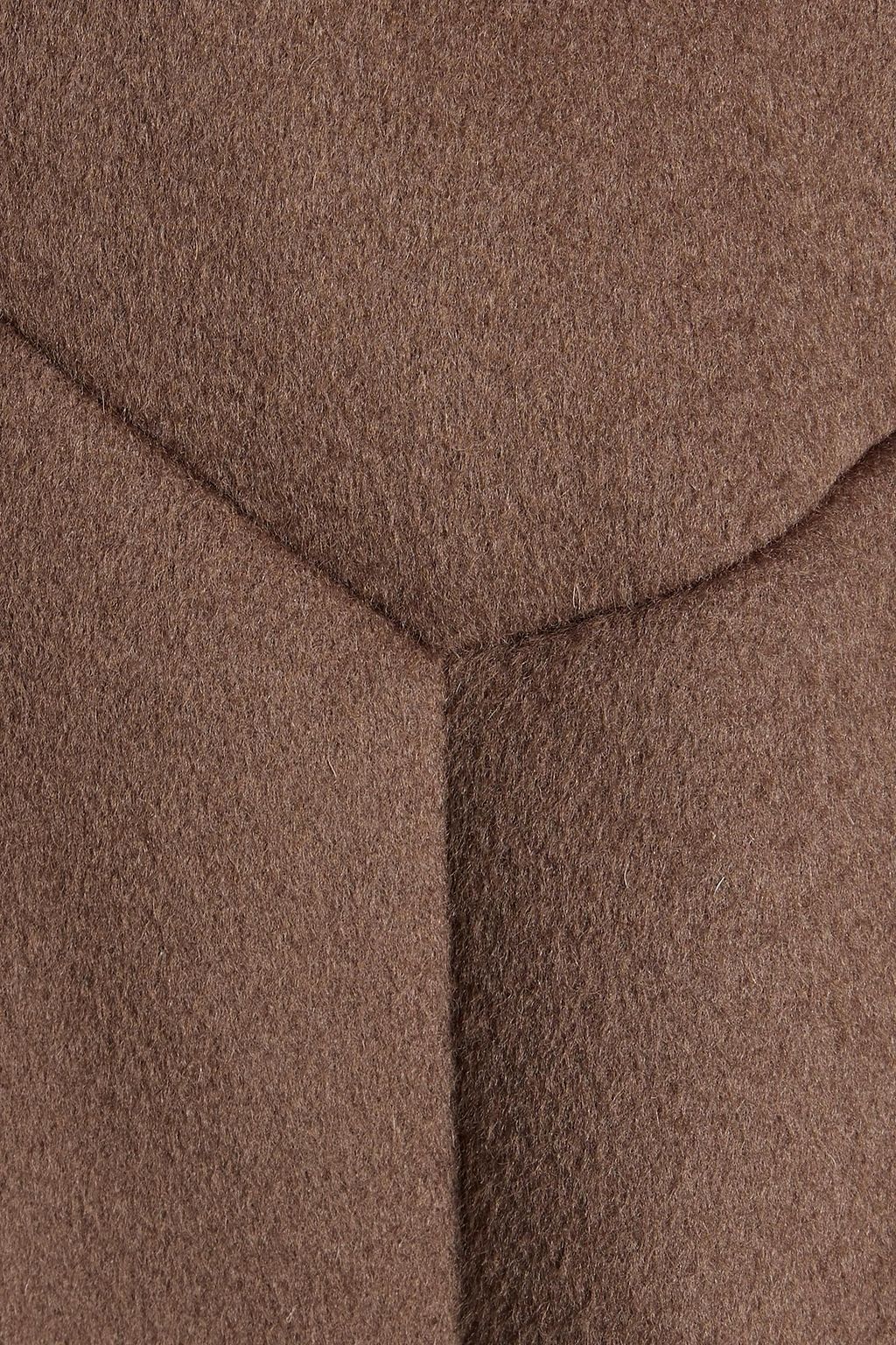 DIANE VON FURSTENBERG Gathered wool-felt coat