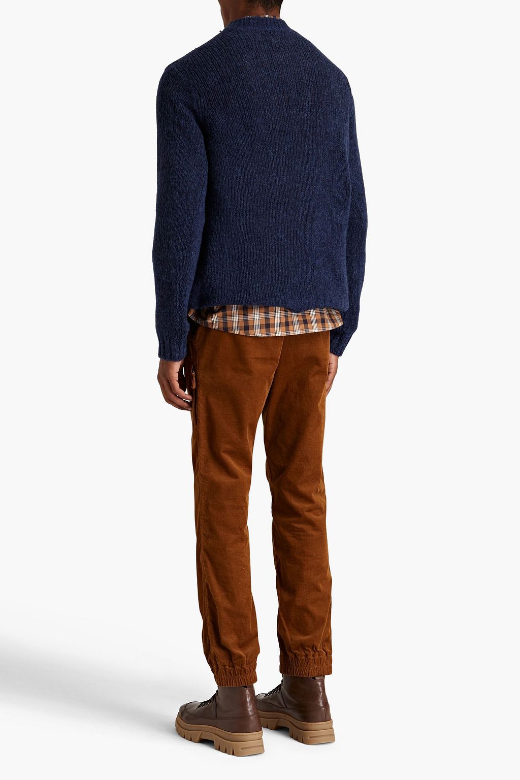 WOOLRICH Mélange open-knit wool-blend sweater