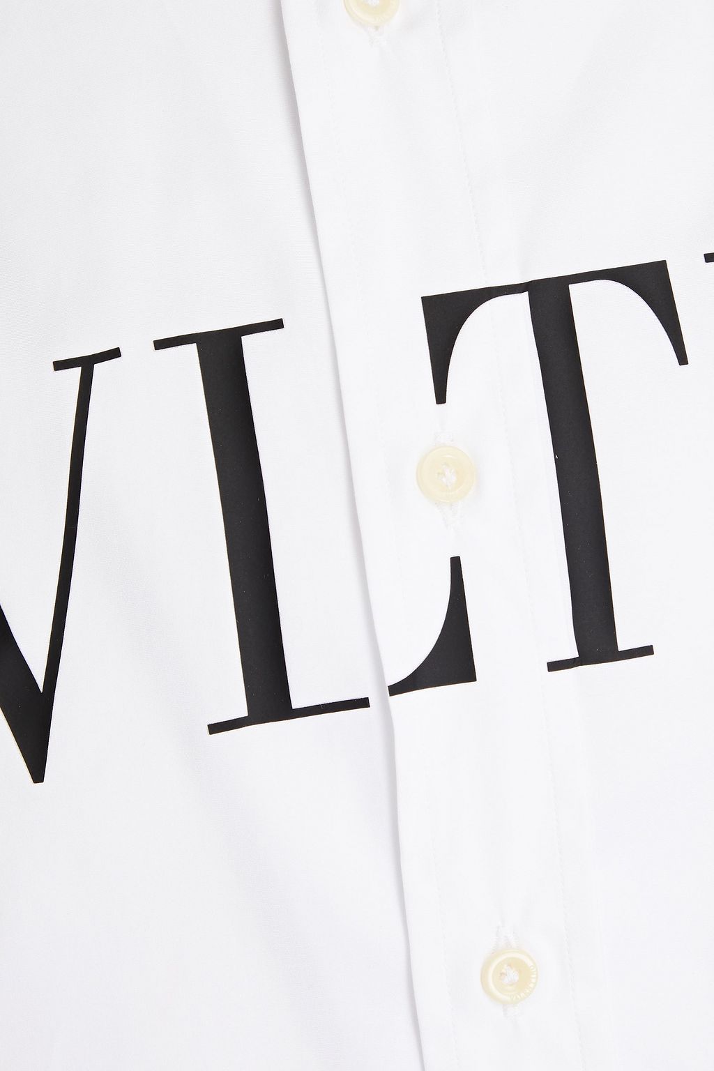 VALENTINO Printed cotton-poplin shirt
