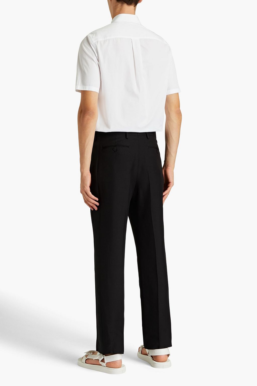 VALENTINO Printed cotton-poplin shirt