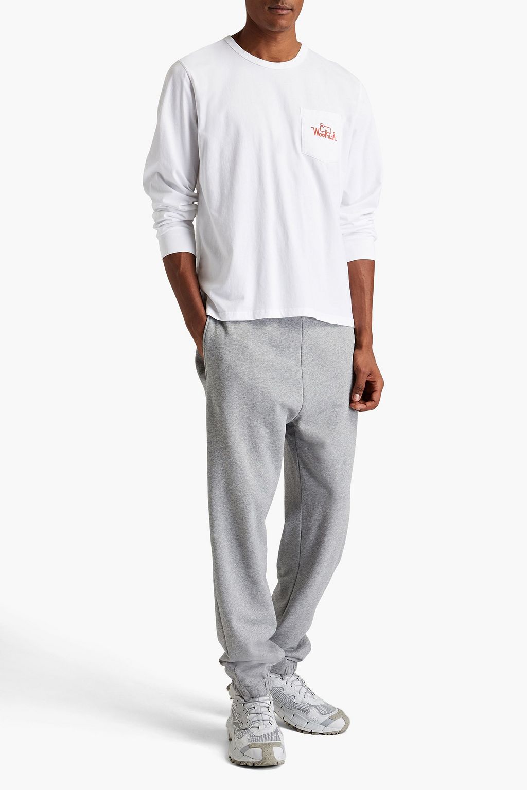 WOOLRICH Printed cotton-jersey T-shirt