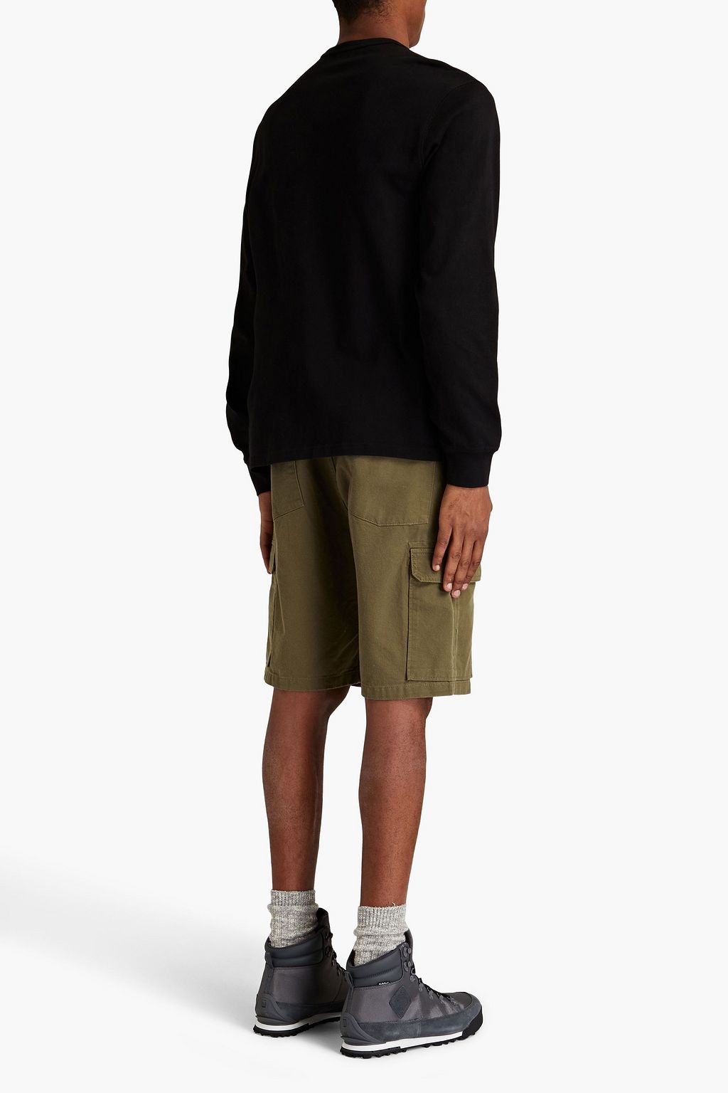 WOOLRICH Appliquéd cotton-jersey T-shirt