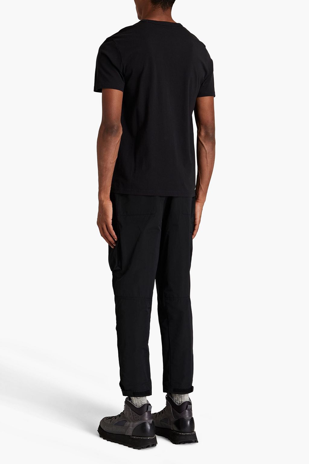 WOOLRICH Embroidered cotton-jersey T-shirt