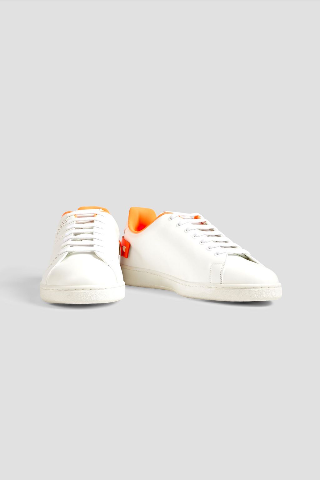 VALENTINO GARAVANI Backnet perforated leather sneakers