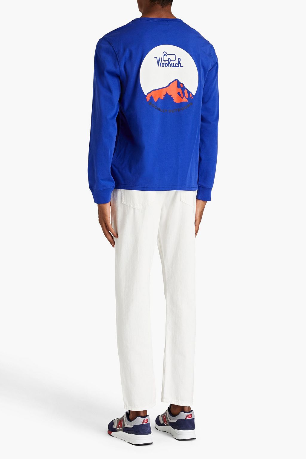 WOOLRICH Printed cotton-jersey T-shirt