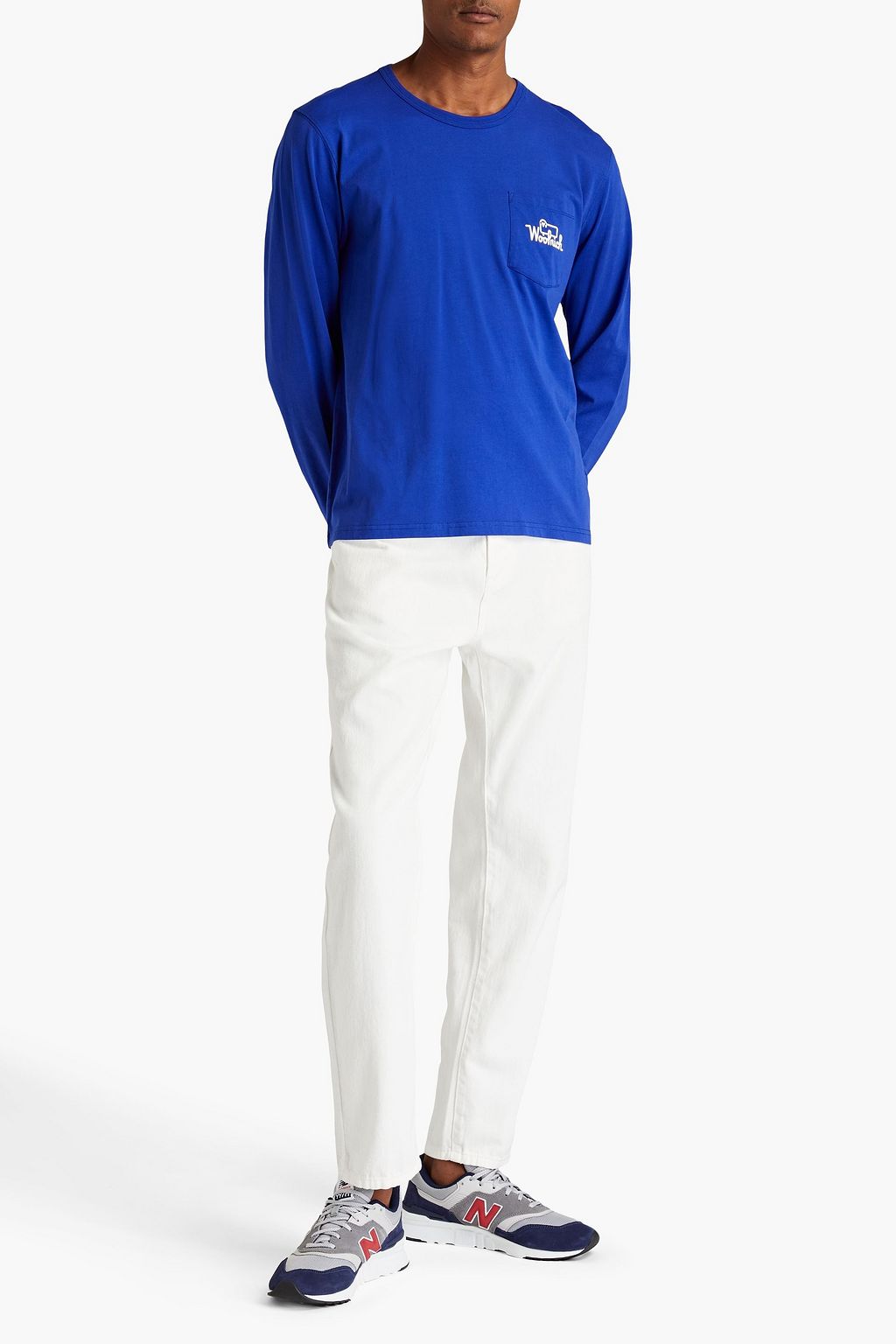 WOOLRICH Printed cotton-jersey T-shirt