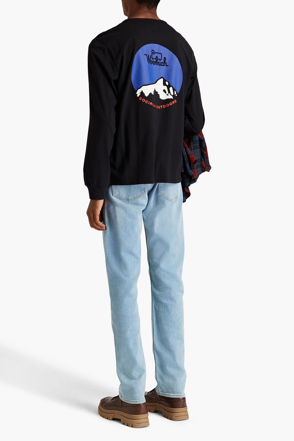 WOOLRICH Printed cotton-jersey T-shirt