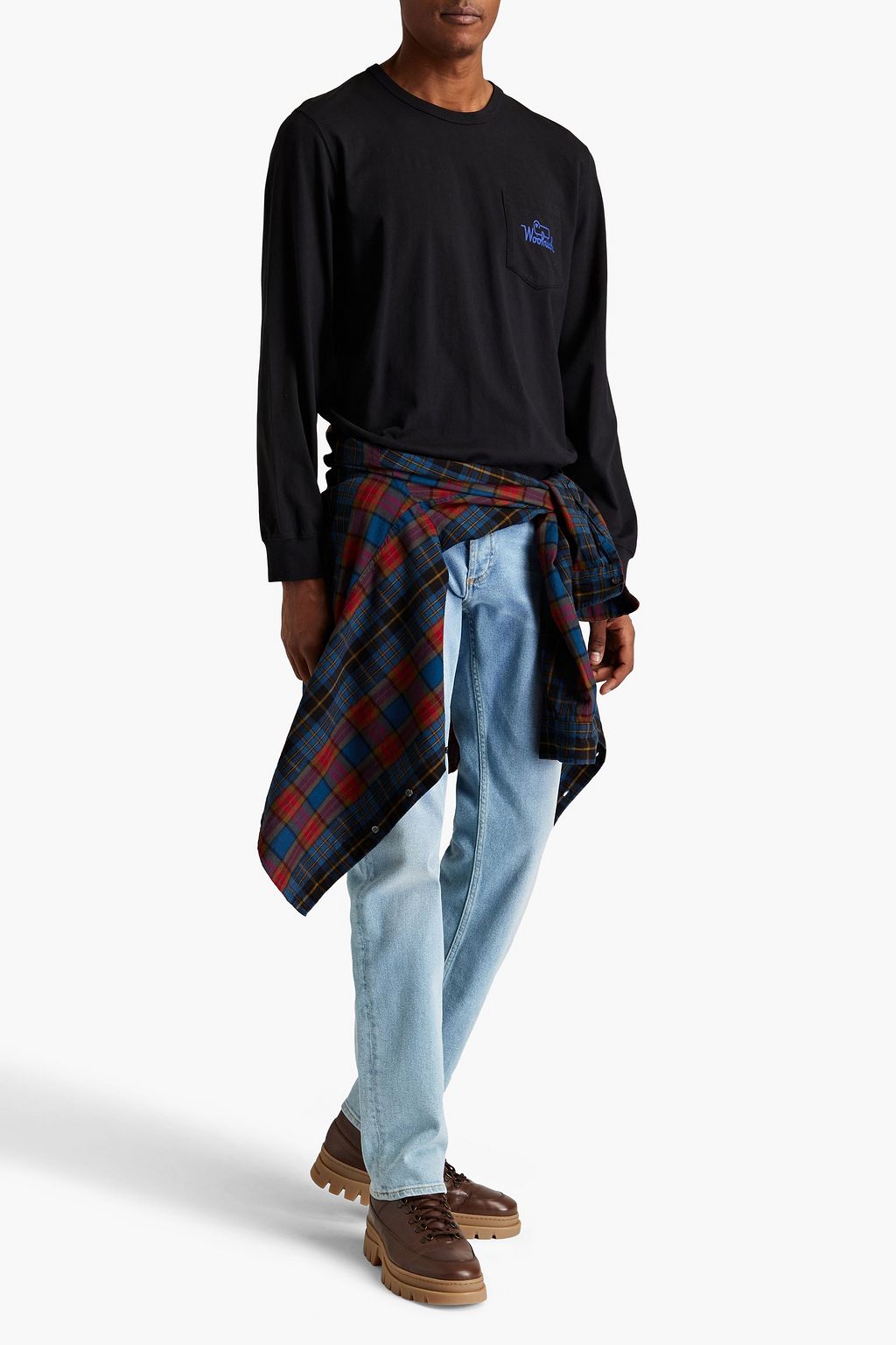 WOOLRICH Printed cotton-jersey T-shirt