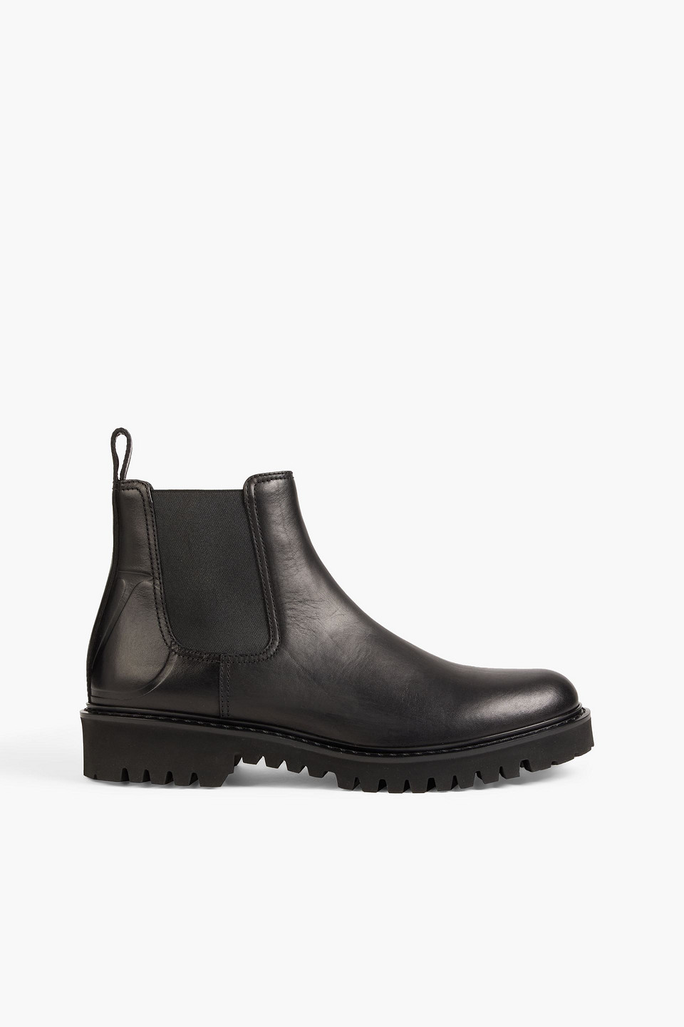 Valentino Garavani Leather Chelsea Boots In Black