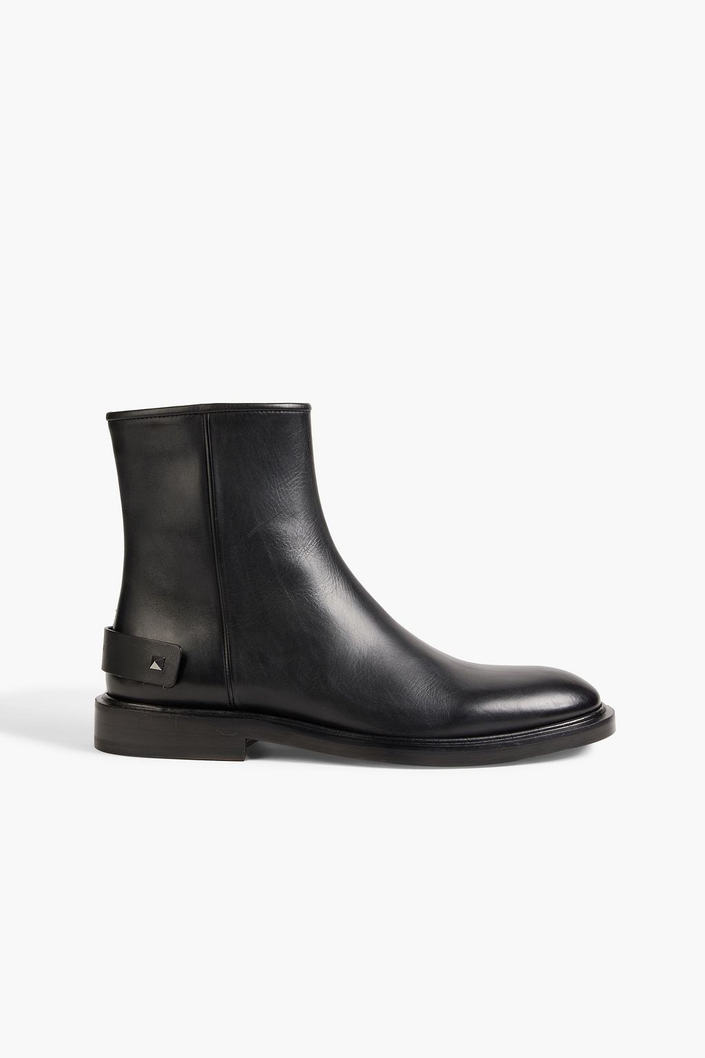 Black Leather Chelsea boots | VALENTINO 