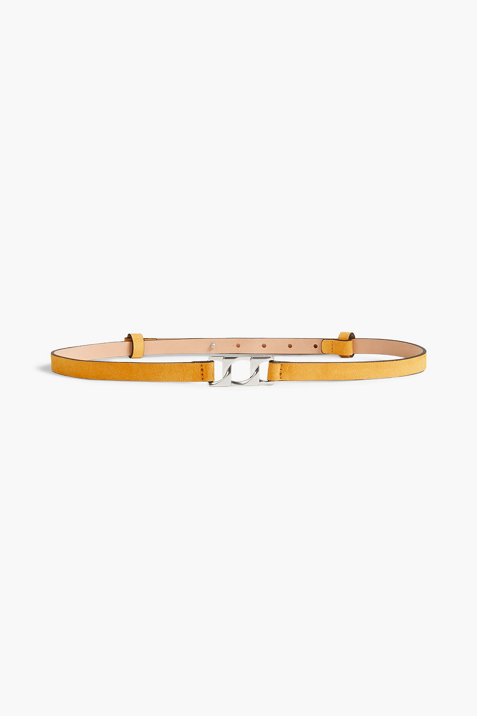 Rag & Bone Olympus Suede Belt In Saffron