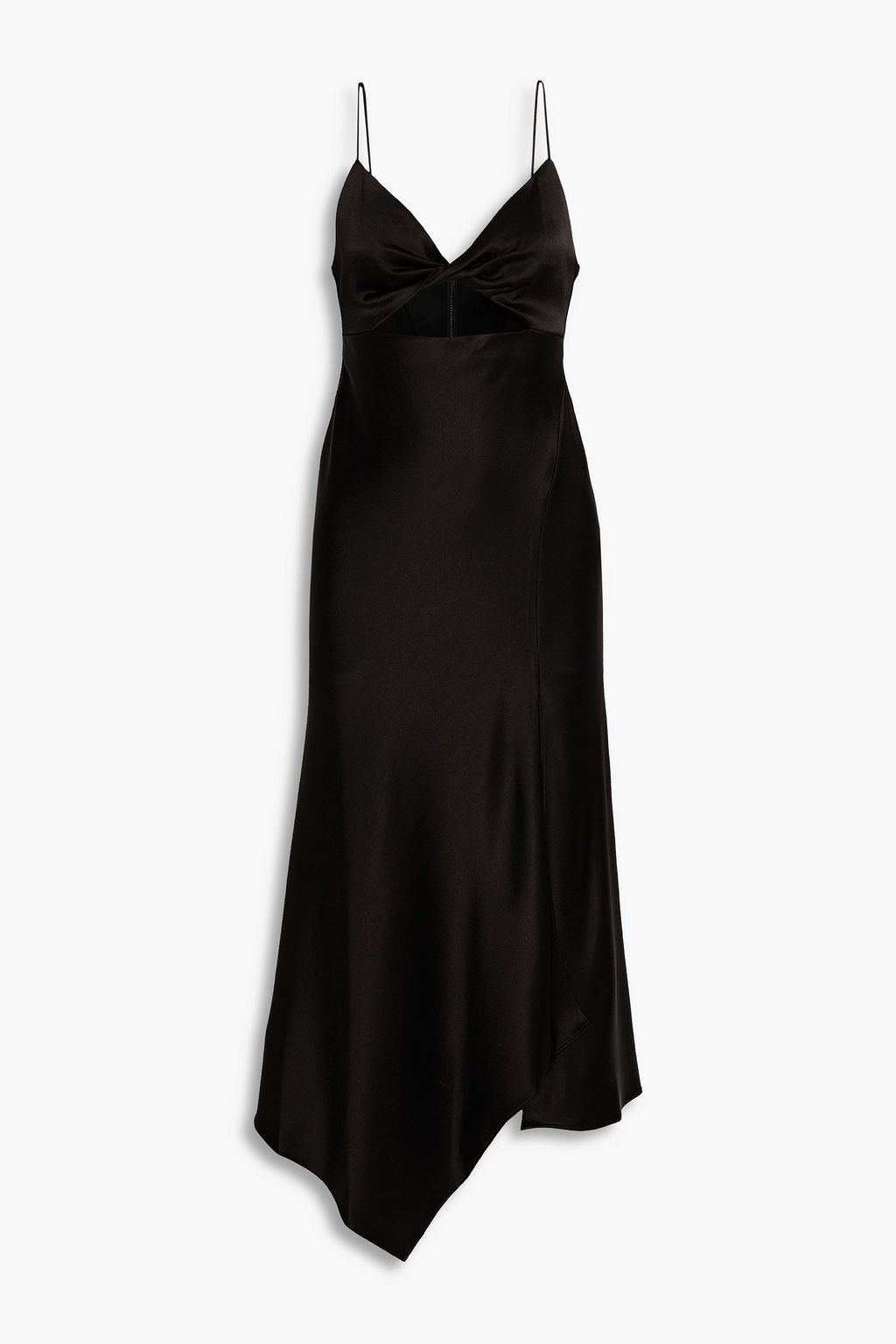 ALICE + OLIVIA Harmony cutout satin-crepe midi dress | THE OUTNET