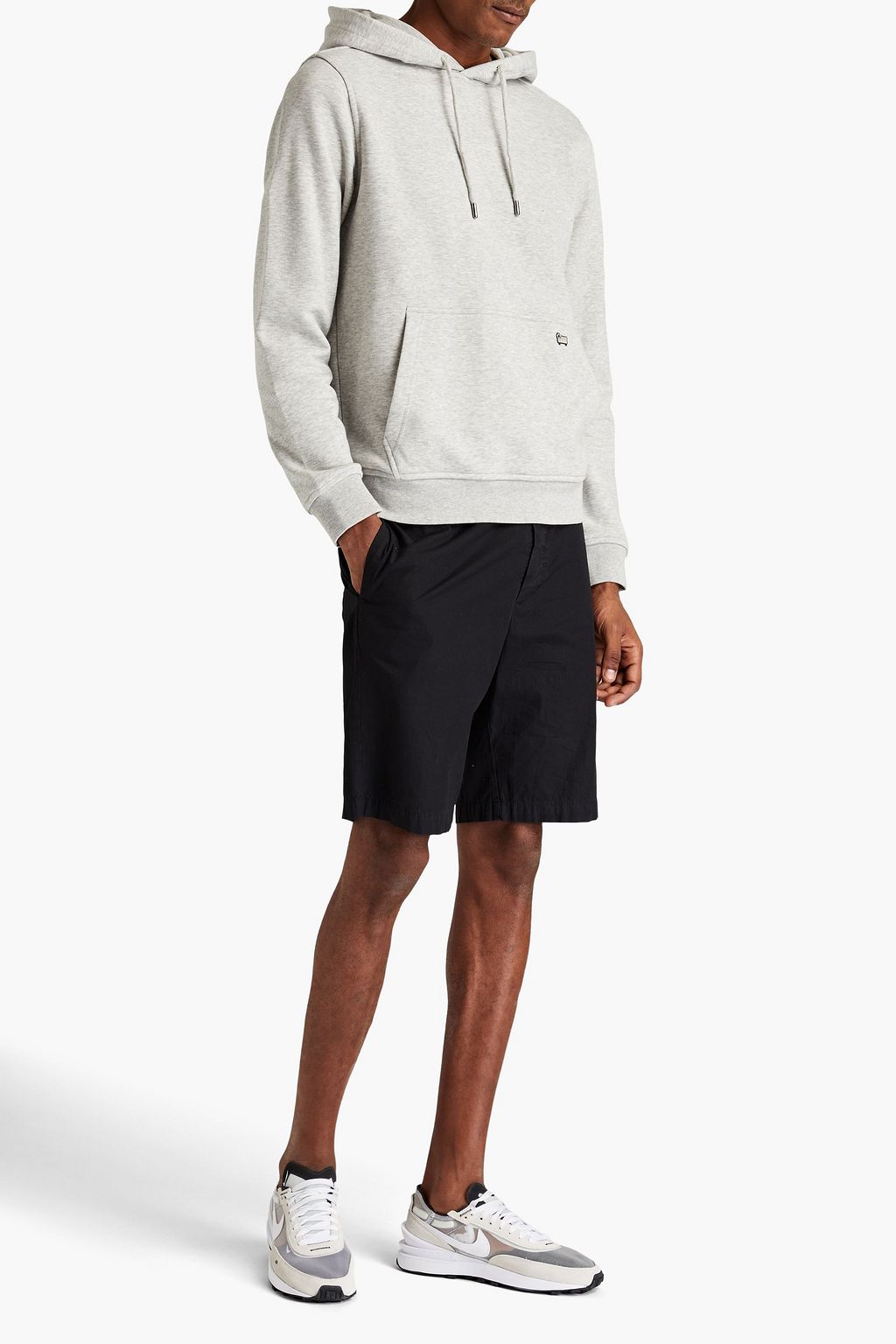 WOOLRICH French cotton-blend terry hoodie
