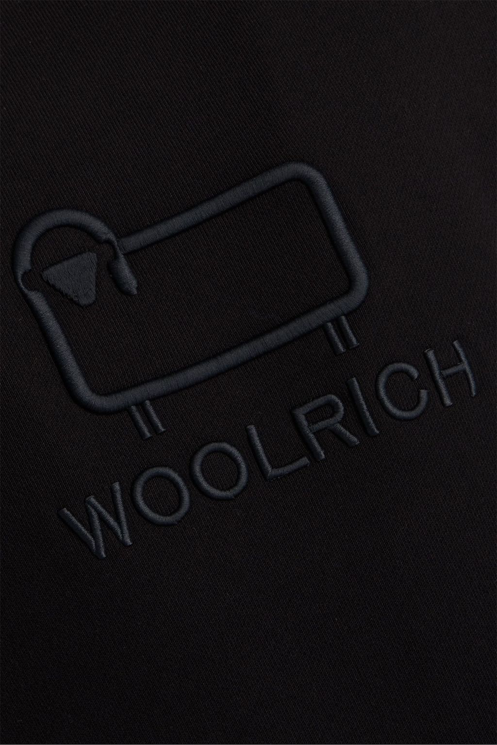 WOOLRICH Embroidered cotton-fleece sweatshirt