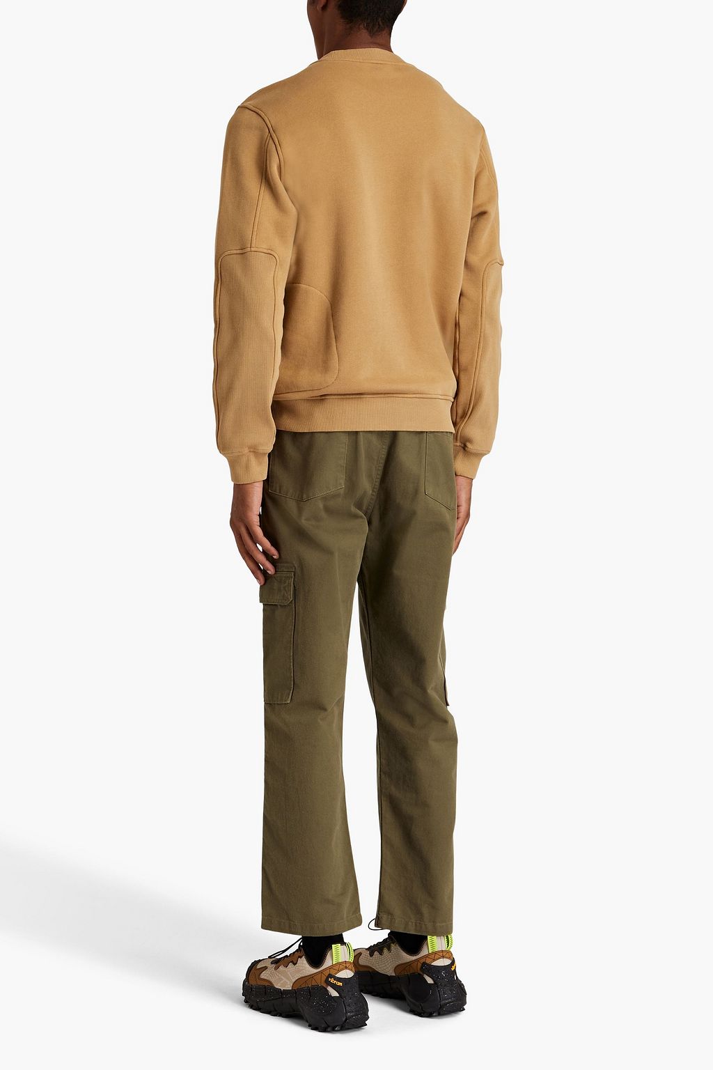 WOOLRICH Embroidered cotton-fleece sweatshirt