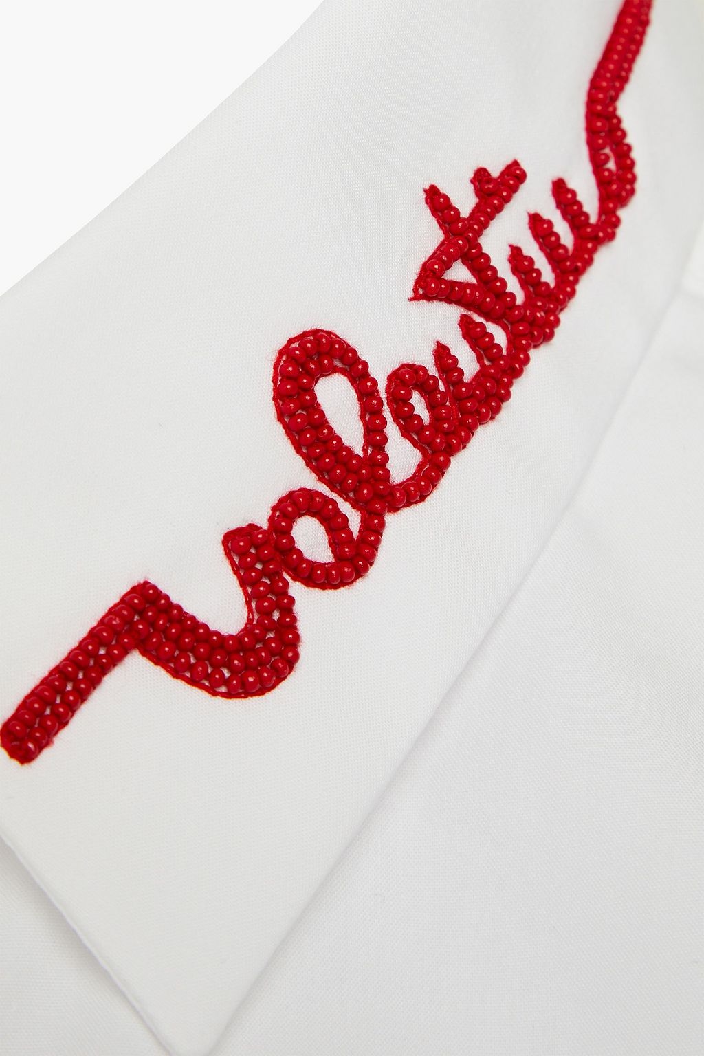 VALENTINO GARAVANI Embellished cotton-poplin shirt